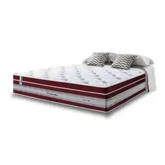 Colchão casal de molas ensacadas cama inbox select euro soft 138x188x32 vinho