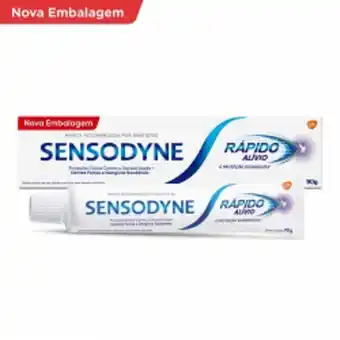 Nordestão Creme dental sensodyne rapido alivio 90g oferta