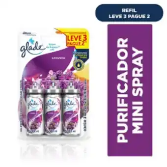 Asun Purificar de ar glade frescor 12ml refil leve 3 paga 2 oferta