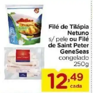 Carrefour Bairro File de Tilapia Netuno ou File de Saint Peter GeneSeas 250g oferta