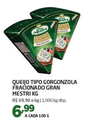 Cooper QUEIJO TIPO GORGONZOLA FRACIONADO GRAN MESTRI KG oferta