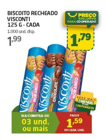 Cooper BISCOITO RECHEADO VISCONTI 125 G-CADA oferta