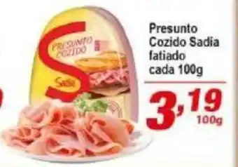Ricoy Supermercados Presunto Cozido Sadia 100g oferta