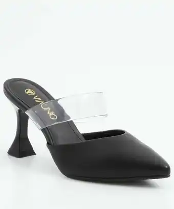 Scarpin feminino salto taça tiras via uno