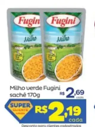 Super Lagoa Milho Verde Fugini Sache 170g oferta