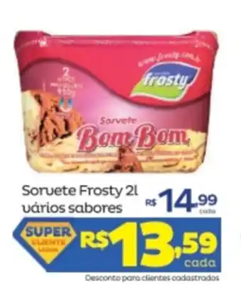 Super Lagoa Sorvete Frosty 2: varios sabores oferta