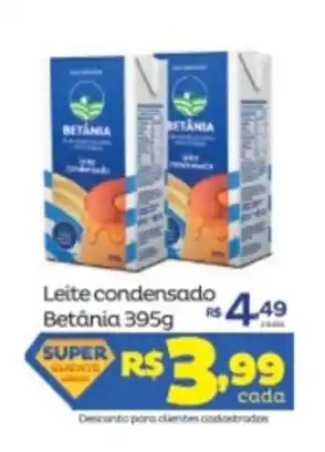 Super Lagoa Leite Condensado Betania 395g oferta
