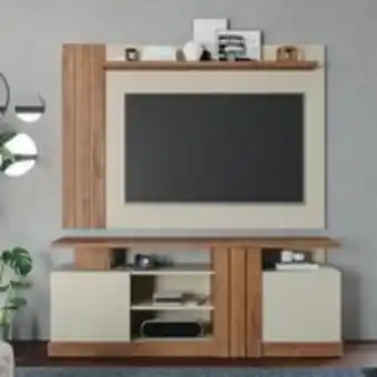 Novo Mundo Home cristal permobili com nicho - savana/off white oferta