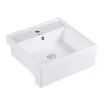 Leroy Merlin Cuba cerâmica lavabo banheiro em louça semi-encaixe 41,5x41 branca tubrax - bab0006 oferta