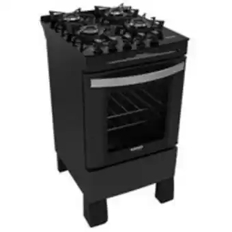 Novo Mundo Fogão itatiaia itaglass new 4 bocas com acendimento automático preto oferta