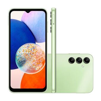 Fujioka Smartphone samsung galaxy a14 5g, 64gb, 4gb ram, processador octa-core, câmera tripla traseira de 50mp+2mp+2mp, selfie de 13m oferta