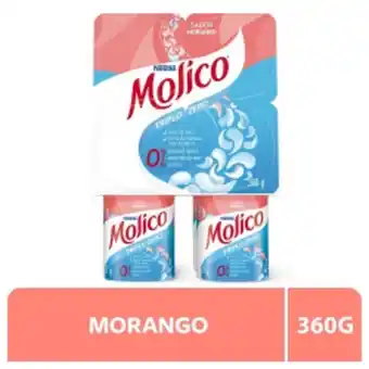 Nordestão Iogurte molico polpa morango 360g oferta