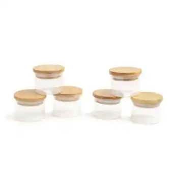 Leroy Merlin Kit de 6 potes de mantimentos de 110ml com tampa de bambu - oikos natural u oferta