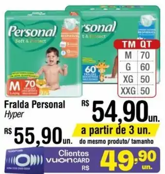 Fort Atacadista Fralda Personal Hyper oferta