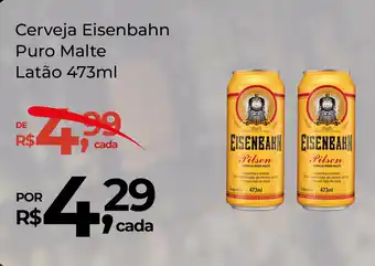 Super Luna Cerveja Eisenbahn Puro Malte Latão 473ml oferta