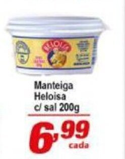 Ricoy Supermercados Manteiga Heloisa c/ sal 200g oferta