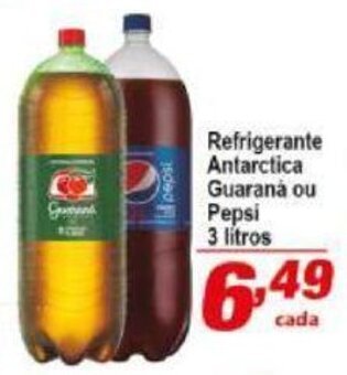 Ricoy Supermercados Refrigerante Antarctica Guarana ou Pepsi 3L oferta