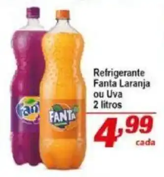 Ricoy Supermercados Refrigerante Fanta de Laranja ou Uva 2L oferta