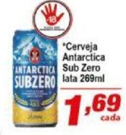 Ricoy Supermercados Cerveja Antarctica Sub Zero 269ml oferta