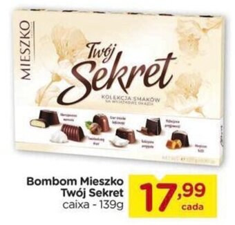 Carrefour Bombom Mieszko Twój Sekret caixa - 139g oferta