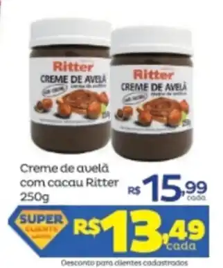 Creme de avela com cacau Ritter 250g