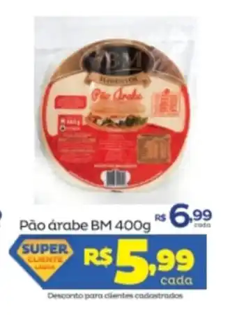 Super Lagoa Pao arabe BM 400g oferta