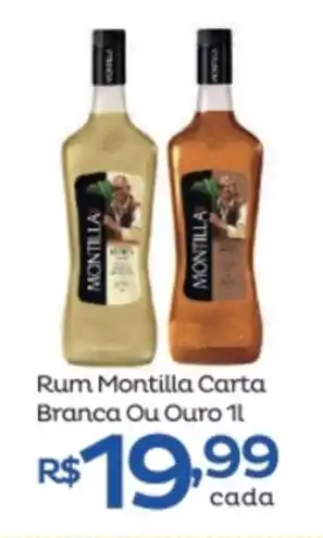 Rum Montilla Carta Branca ou Ouro 1L