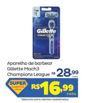 Aparelho de barbear Gillette Mach3 Champions League