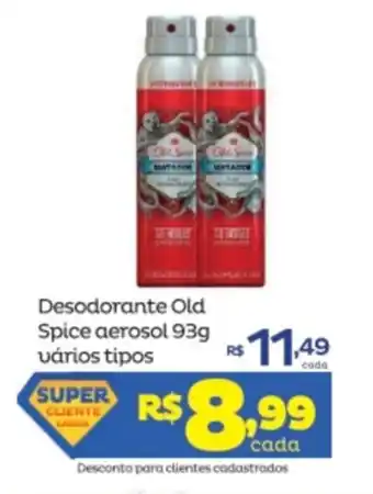Super Lagoa Desodorante Old Space Aerosol 93g varios tipos oferta