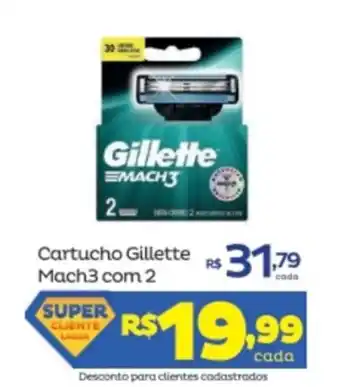 Cartucho Gillete mach3 com 2