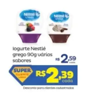 Super Lagoa Iogurte Nestle grego 90g varios sabores oferta