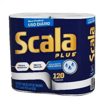 Toalha de papel scala plus 120 folhas c/2