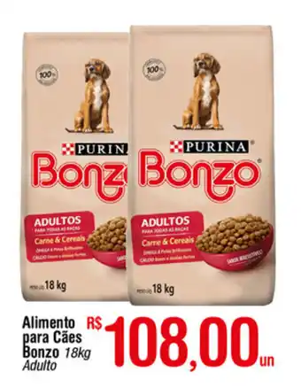Fort Atacadista Alimento para Caes Bonzo 18kg oferta