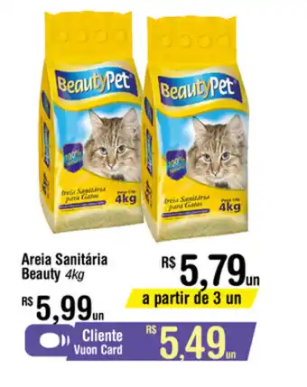 Fort Atacadista Areia Sanitaria Beauty 4kg oferta