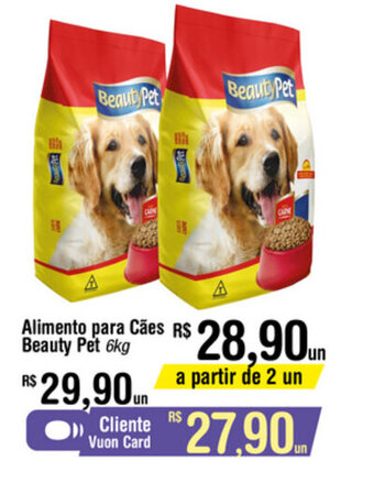 Fort Atacadista Alimento para Caes Beauty Pet 6kg oferta