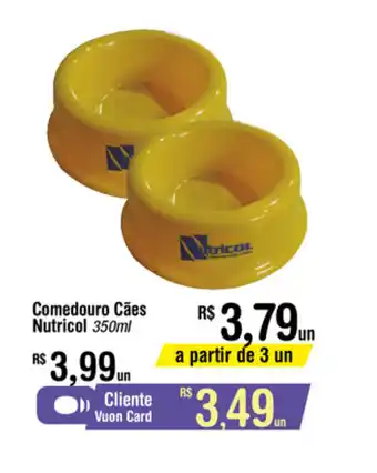 Fort Atacadista Comedouro Caes Nutricol 350ml oferta