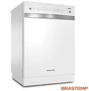 Lava-louças brastemp branca com 14 serviços, 06 programas de lavagem e função smart sensor - blf14ab - 110v