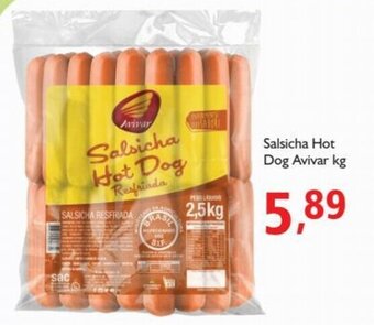 Supermercados ABC Salsicha Hot Dog Avivar kg oferta