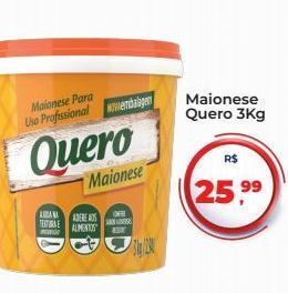 Tonin Superatacado Maionese quero 3kg oferta