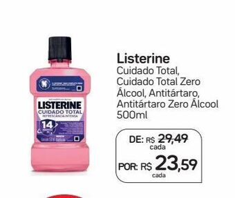 Drogal Enxágue bucal listerine 500ml oferta