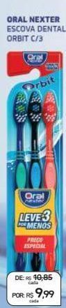 Drogal Oral nexter escova dental orbit c/3 oferta