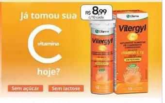 Drogal Vitergylc c/10 cada oferta