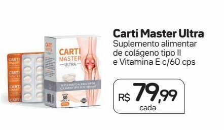 Carti master cúrcuma suplemento alimentar c/60 cps oferta na Drogal