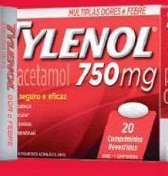 Analgésico tylenol cartucho 750mg 20 comprimidos