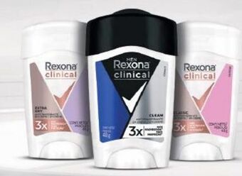 Drogal Desodorante rexona clinical fem/masc 150ml oferta