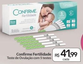 Drogal Confirme fertilidade teste de ovulação com 5 testes oferta