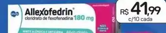 Drogal Allexofedrin cloridrato de fexofenadina 180mg c/10 cada oferta