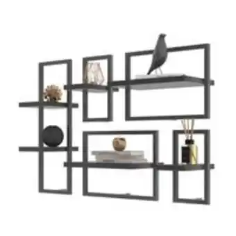 Novo Mundo Lego com 6 prateleiras bruxelas preto onix oferta