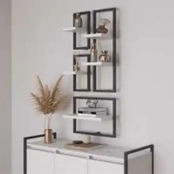 Novo Mundo Lego com 5 prateleiras industrial branco oferta