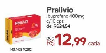 Drogal Pralívio ibuprofeno 400mg c/10 cps oferta